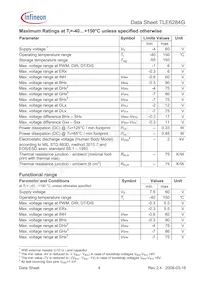 TLE6284GXUMA1 Datasheet Page 4