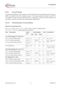 TLE8201RAUMA1 Datasheet Page 13