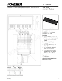 VLA606-01R Datasheet Cover