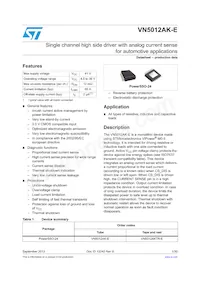 VN5012SAKTR-E Datasheet Cover