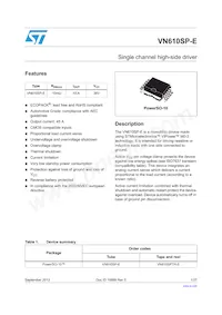 VN610SPTR-E Datasheet Cover