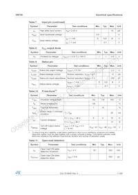 VN750-12-E Datasheet Page 11