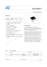 VN750SMPTR-E Datasheet Cover