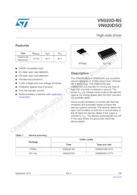 VN920D-B5 Datasheet Cover