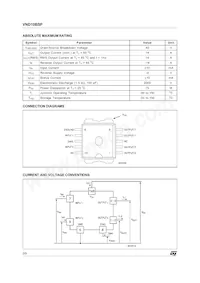 VND10BSPTR-E Datasheet Page 2