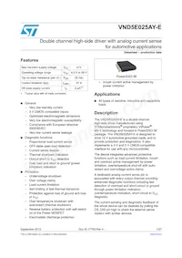 VND5E025AYTR-E Datasheet Cover