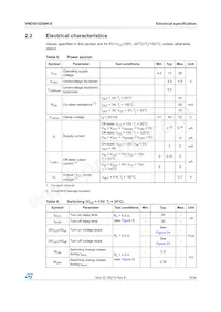 VND5E025BK-E Datasheet Page 9