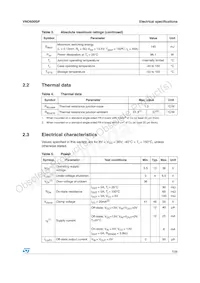 VND600SP13TR Datasheet Page 7