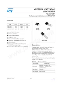 VND7N04-1-E Datasheet Cover