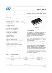VND830E-E Datasheet Cover