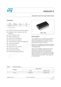 VND830P-E Datasheet Cover