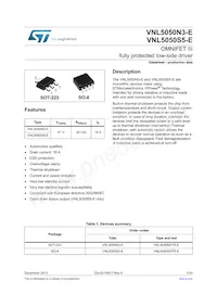 VNL5050S5-E Datasheet Cover