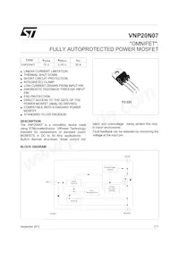 VNP20N07 Datasheet Cover