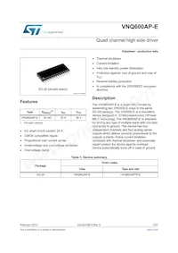 VNQ600AP-E Datasheet Cover