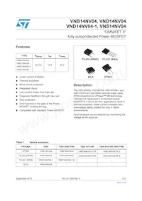 VNS14NV04TR-E Datasheet Cover