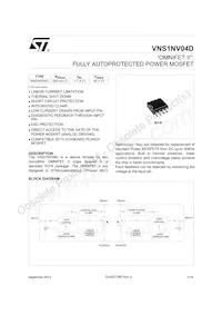 VNS1NV04DTR-E Datasheet Copertura