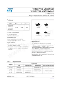 VNS3NV04TR-E Datasheet Cover