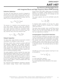 AAT1407IMK-T1 Datasheet Pagina 13