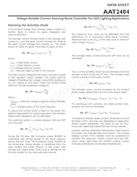 AAT2404IMK-T1 Datasheet Page 13