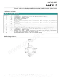 AAT3112IVN-5.0-T1 Datasheet Pagina 2