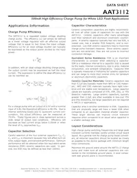 AAT3112IVN-5.0-T1 Datasheet Page 13