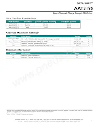 AAT3195IJQ-1-T1 Datasheet Page 3