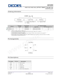AH289-YG-13 Datasheet Pagina 2