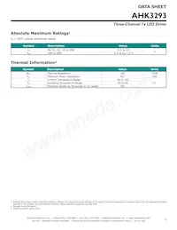 AHK3293AIDH-T1 Datasheet Page 3
