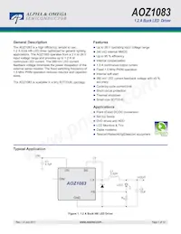 AOZ1083CI Datasheet Cover