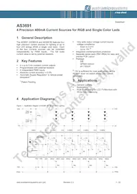 AS3691A-ZTSP Datasheet Page 2