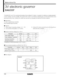 BA6235F-E2 Datasheet Cover