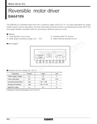 BA6418N Datasheet Cover