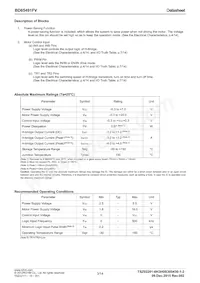 BD65491FV-E2 Datasheet Page 3