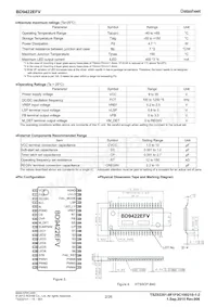 BD9422EFV-E2 Datasheet Page 2