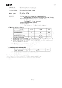 BH6941KN-E2 Datasheet Copertura