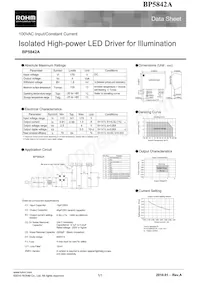 BP5842A Datasheet Cover