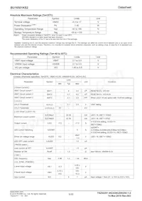 BU16501KS2-E2 Datasheet Pagina 5