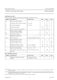 BUK218-50DC Datasheet Page 2