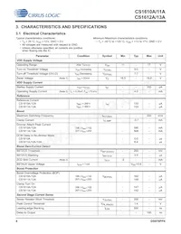 CS1610A-FSZR Datasheet Page 4