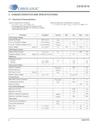 CS1616-FZZR Datasheet Page 4