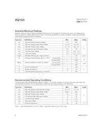 IR2105STR數據表 頁面 2