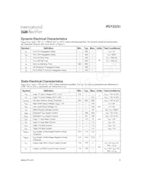 IR2122 Datasheet Page 3
