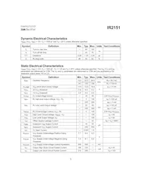 IR2151PBF Datasheet Page 3