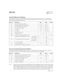 IR2152STR Datasheet Page 2