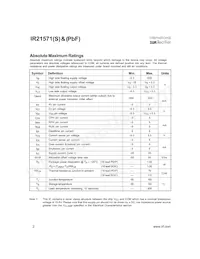 IR21571SPBF Datasheet Page 2