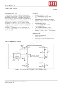 IS31BL3231-DLS2-TR Datasheet Cover