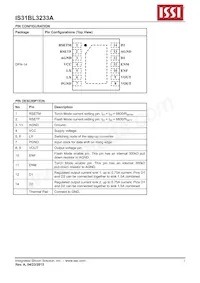IS31BL3233A-DLS2-TR Datenblatt Seite 3