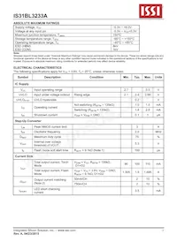 IS31BL3233A-DLS2-TR Datasheet Page 5