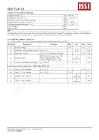 IS31FL3191-UTLS2-TR Datasheet Page 4