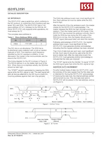 IS31FL3191-UTLS2-TR Datasheet Page 6